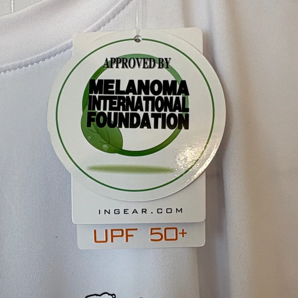 Ingear White Salt Life Aruba UPF 50+ Performance Fishing Long Sleeve Shirt - Picture 4 of 7